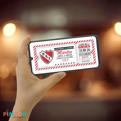 invitacion digital futbol - independiente