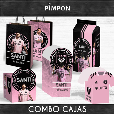 CAJAS PERSONALIZADAS MESSI INTER MIAMI - CAJA CAMISETA