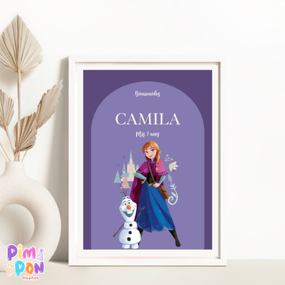 kit imprimible personalizado - PRINCESAS - FROZEN  - ANNA
