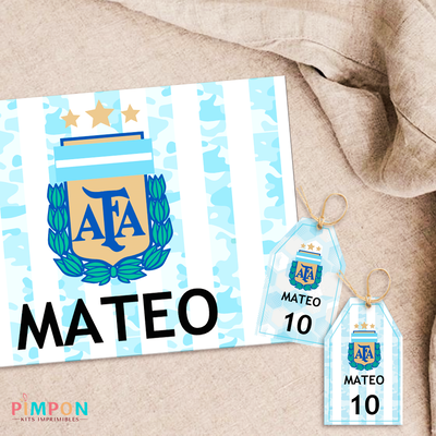 kit imprimible textos editables - FUTBOL - AFA