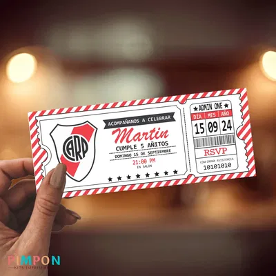 invitacion digital futbol - river plate