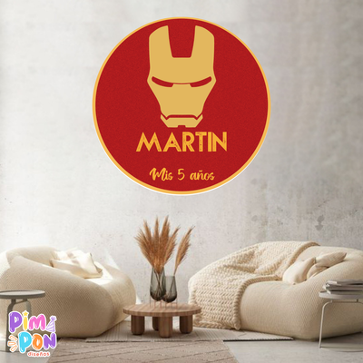 banner imprimible digital 1,20 mts - SUPERHEROES - IRONMAN