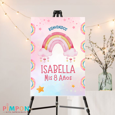 kit imprimible personalizado - ARCOIRIS 4