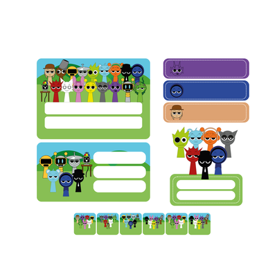 etiquetas escolares editables - sprunkis