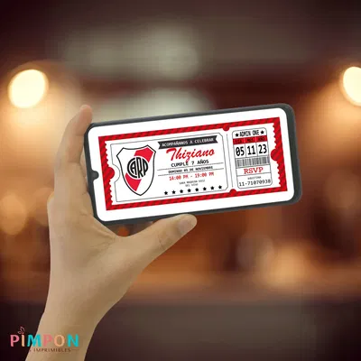 invitacion digital futbol - river plate mod2