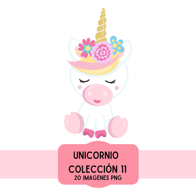 cliparts + papeles digitales - unicornio coleccion 11