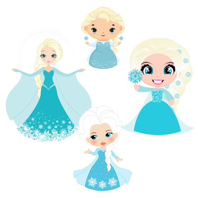 cliparts + papeles digitales - FROZEN 02