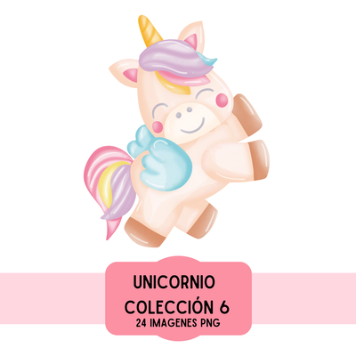 cliparts + papeles digitales - unicornio coleccion 6