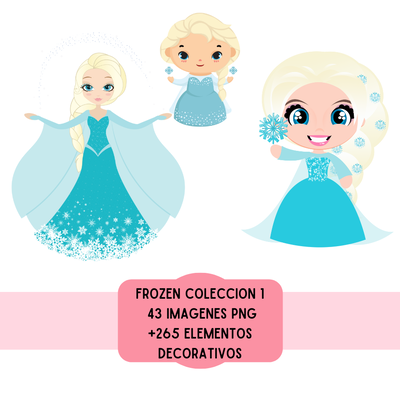 cliparts + papeles digitales - FROZEN 02