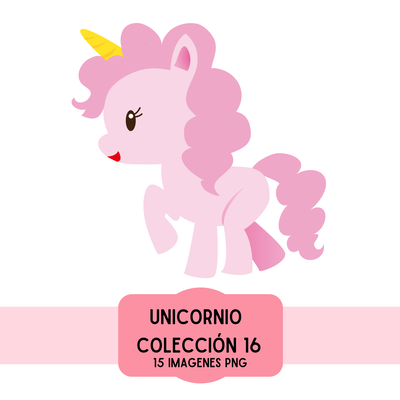 cliparts + papeles digitales - unicornio coleccion 16