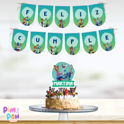 kit imprimible personalizado - zootopia 2