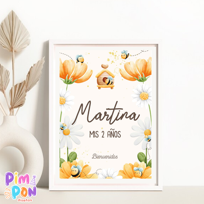 kit imprimible personalizado - abejas
