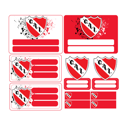 Kit Imprimible Etiquetas Escolares - independiente