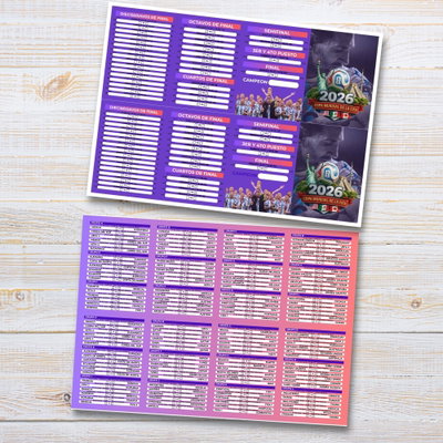 fixture mundial 2026 editable en canva
