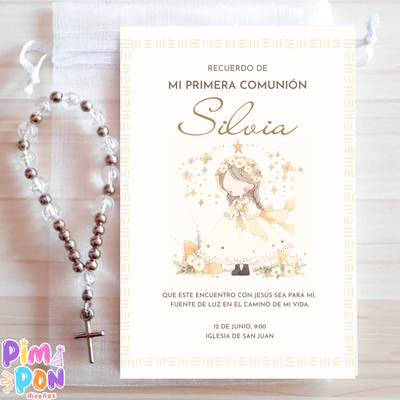 Pack x10 Estampitas comunion - bautismo - confirmacion