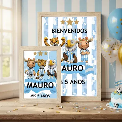 kit imprimible textos editables - argentina mundial 2026
