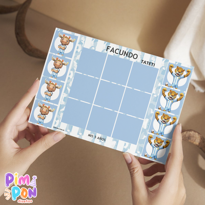 Juego imprimible - souvenir - tateti mundial 2026 argentina