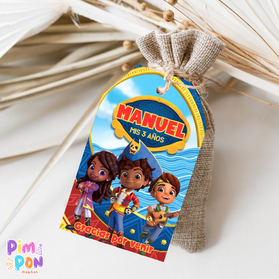 kit imprimible personalizado - santiago de los mares