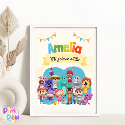 kit imprimible personalizado - canciones del zoo