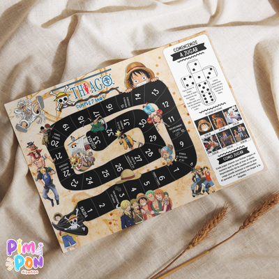 Juego imprimible - souvenir - juego de la oca one piece