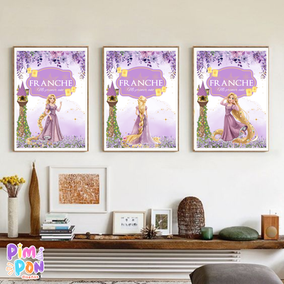 kit imprimible personalizado - RAPUNZEL - MOD 1