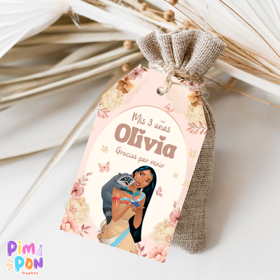 kit imprimible personalizado - POCAHONTAS