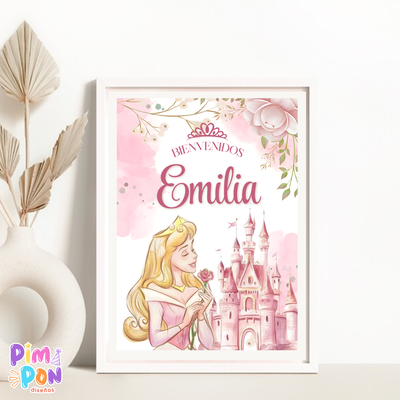 kit imprimible personalizado - Princesa aurora - bella durmiente