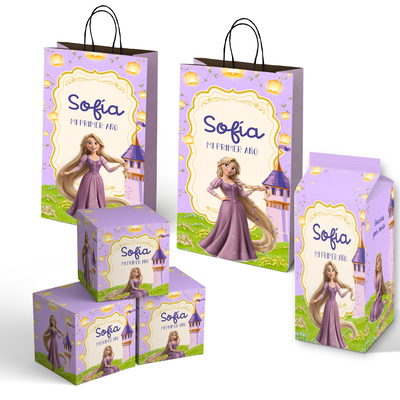 kit imprimible personalizado - RAPUNZEL - MOD 2