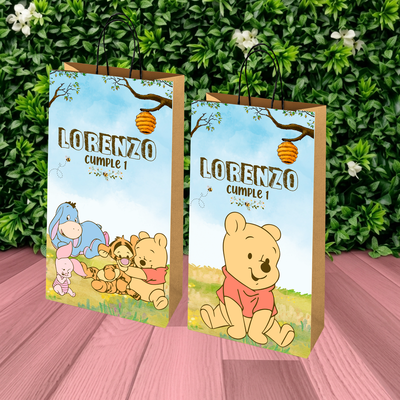 pack x 10 unidades - BOLSITAS GOLOSINAS - winnie pooh bebe