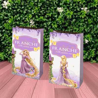 pack x 10 unidades - BOLSITAS GOLOSINAS - princesas - rapunzel 1