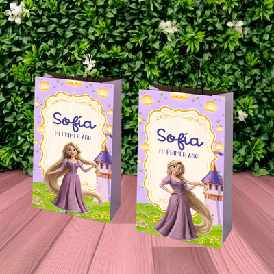pack x 10 unidades - BOLSITAS GOLOSINAS - princesas - rapunzel 2