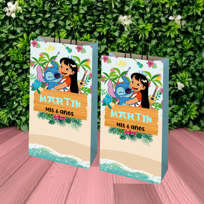 pack x 10 unidades - BOLSITAS GOLOSINAS - lilo y stitch