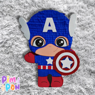 piñata artesanal - capitan america 1