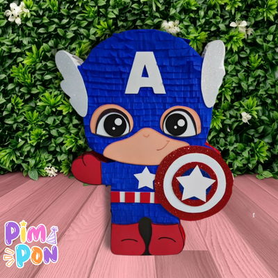 piñata artesanal - capitan america 1