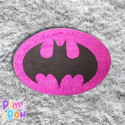 piñata artesanal - batiseñal rosa