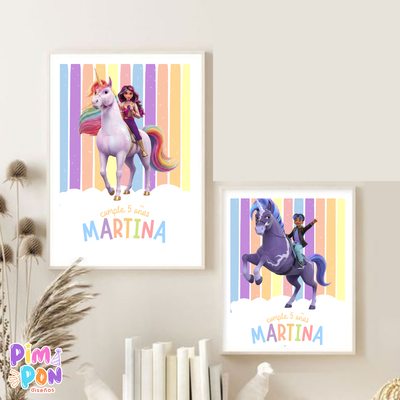 kit imprimible personalizado - ACADEMIA DE UNICORNIOS