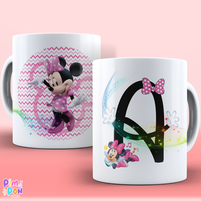 Plantillas Para Sublimar Tazas - Imprimible - Abecedario - Alfabeto - disney mickey