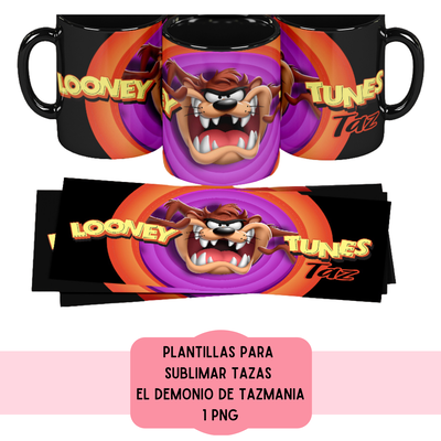 Plantillas Para Sublimar Tazas - Imprimible - el demonio de tazmania