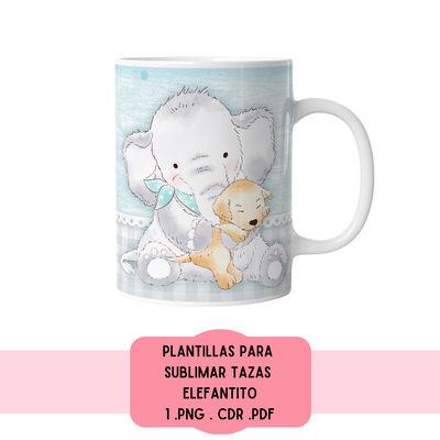 Plantillas Para Sublimar Tazas - Imprimible - elefantito