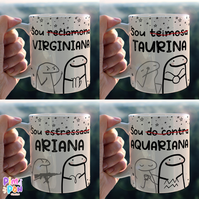 Plantillas Para Sublimar Tazas - Imprimible - flork zodiaco