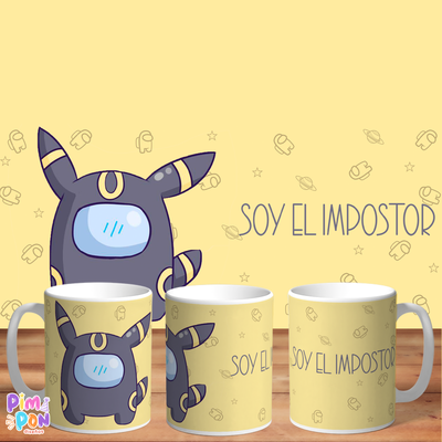 Plantillas Para Sublimar Tazas - Imprimible - Among us pokemon