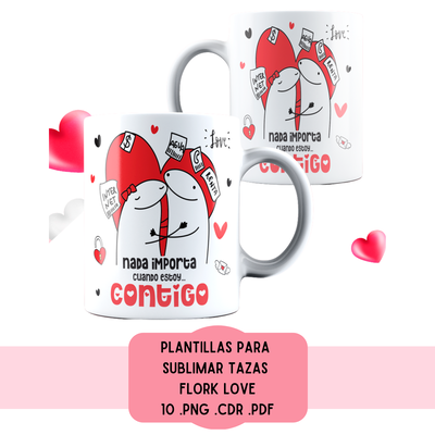 Plantillas Para Sublimar Tazas - Imprimible - flork love