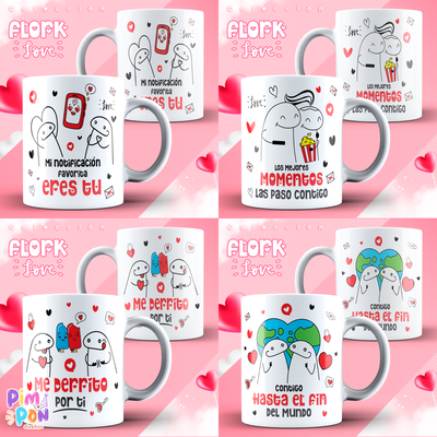 Plantillas Para Sublimar Tazas - Imprimible - flork love