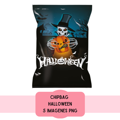 plantilla imprimible chipbag halloween