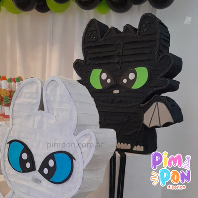 piñata artesanal 60 cm - FURIA NOCTURNA - CHIMUELO - COMO ENTRENAR A TU DRAGON