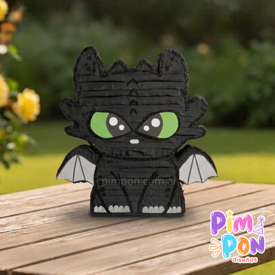 piñata artesanal 40 cm - FURIA NOCTURNA - CHIMUELO - COMO ENTRENAR A TU DRAGON