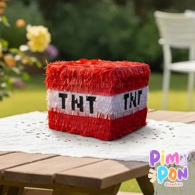 piñata artesanal - MINECRAFT - TNT