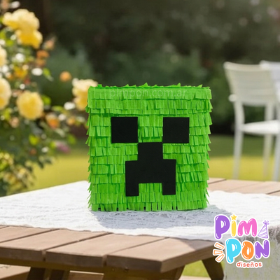 piñata artesanal - MINECRAFT - CREEPER