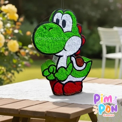 piñata artesanal - SUPER MARIO - YOSHI