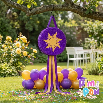 piñata artesanal - rapunzel enredados